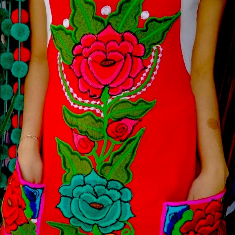 Kitchen embroidered apron